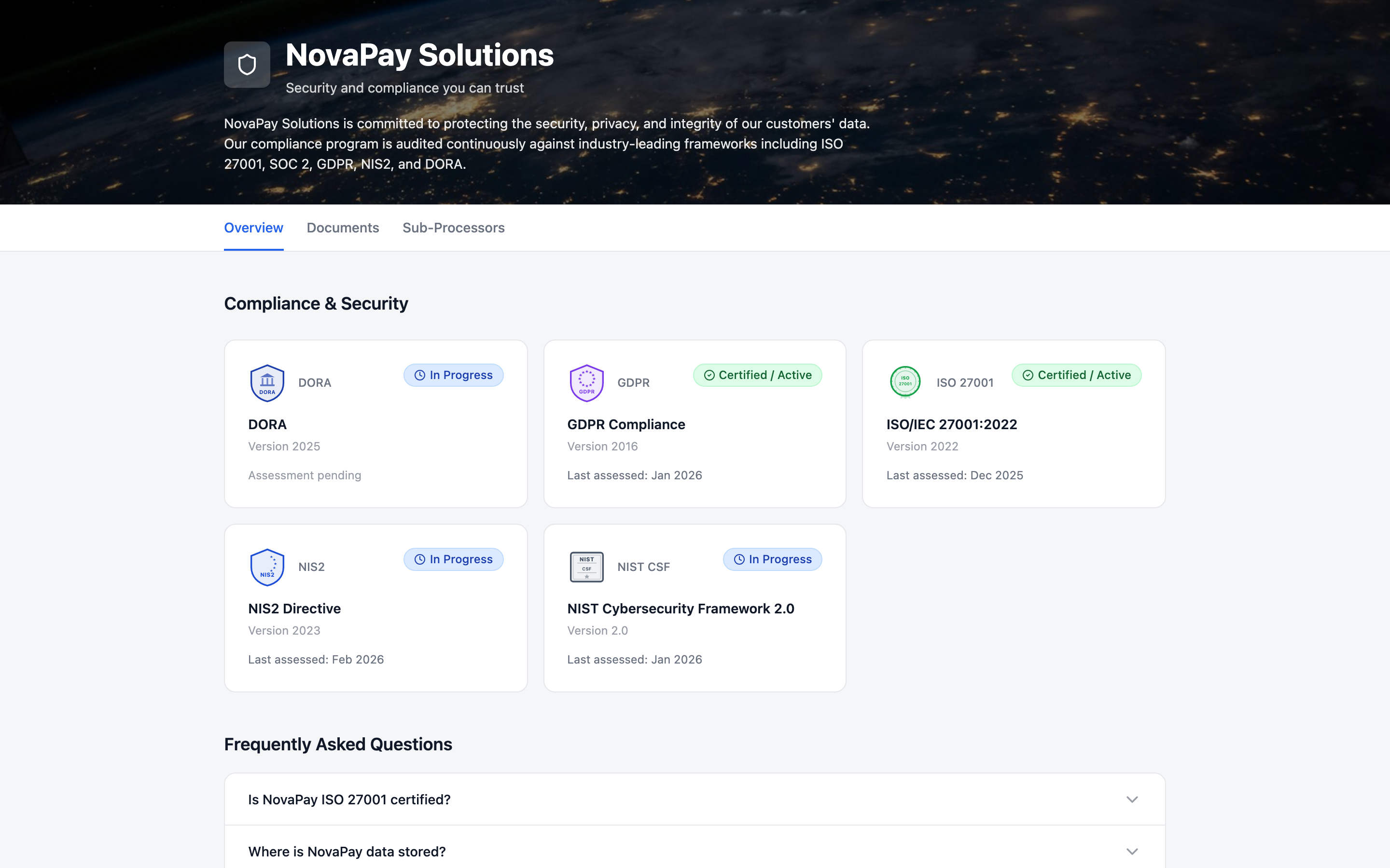 Screenshot — Trust Portal